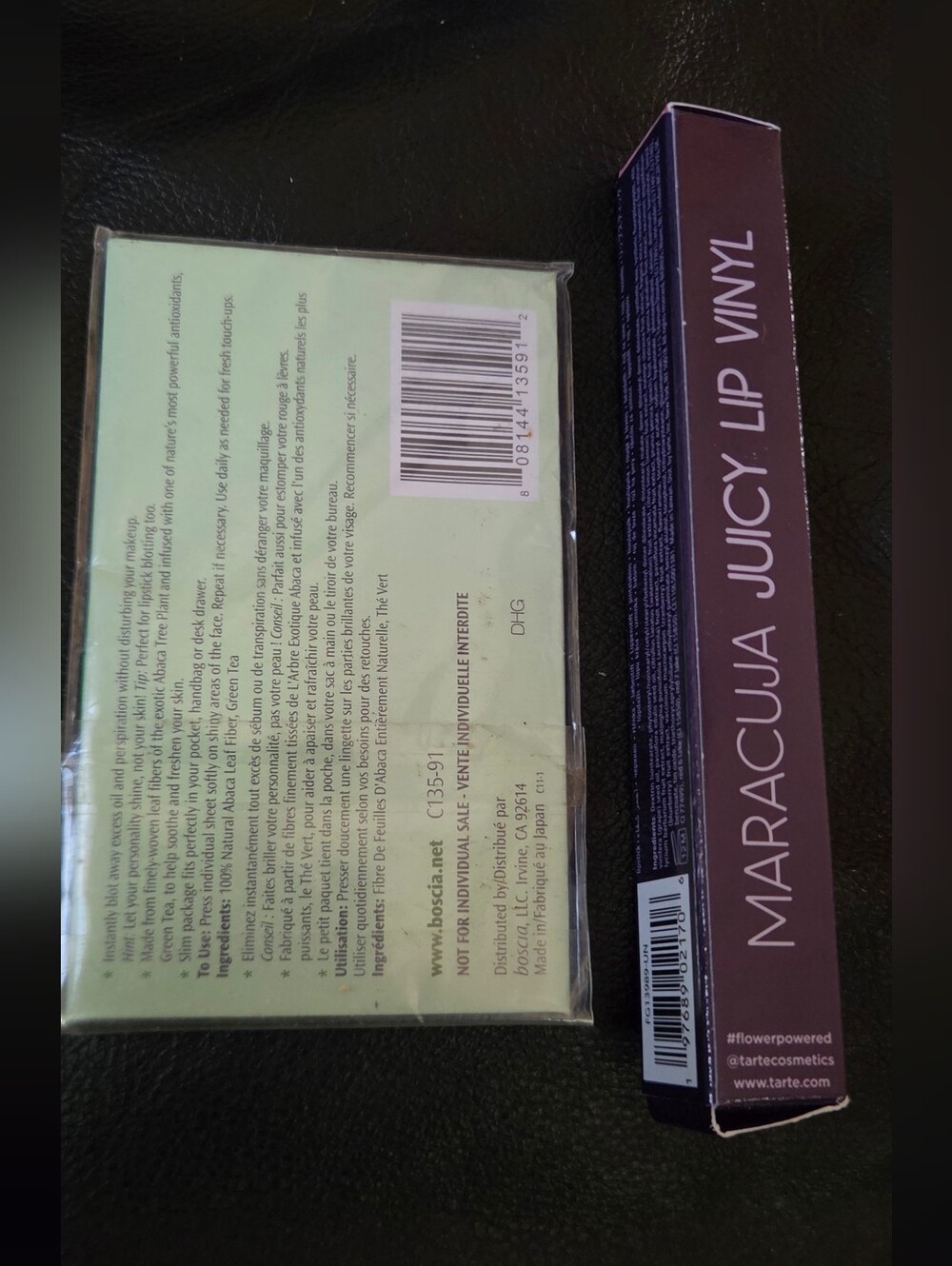 boscia Green Tea Blotting Linens & Tart Lip Vinyl Full Size - Picture 3 of 6